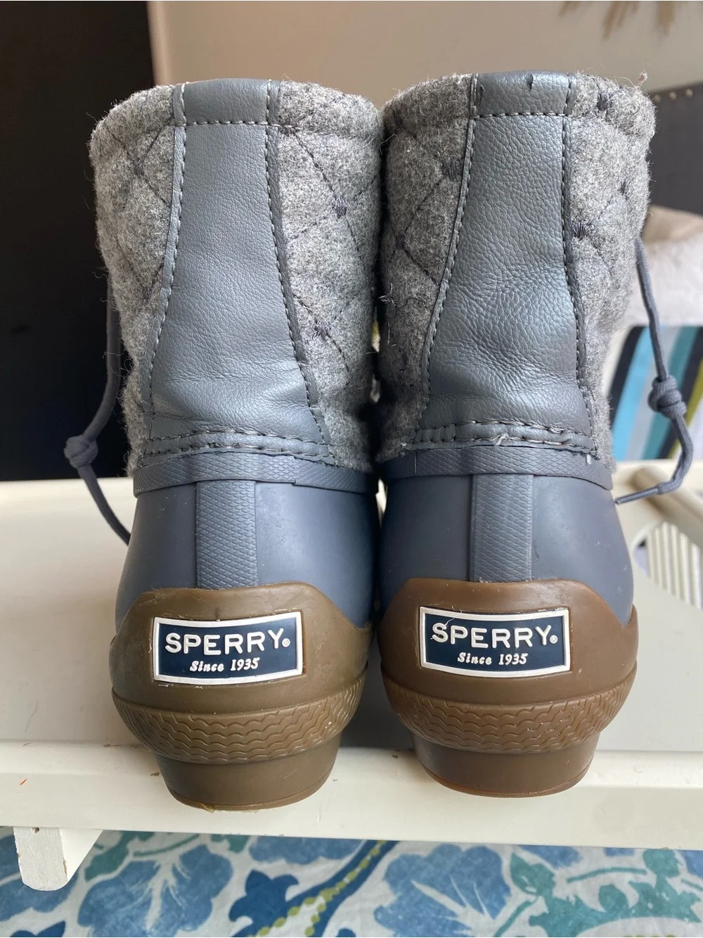 Sperry Syren Gulf Duck Boot, Quilted Wool, Waterproof, Insulated, size 10
